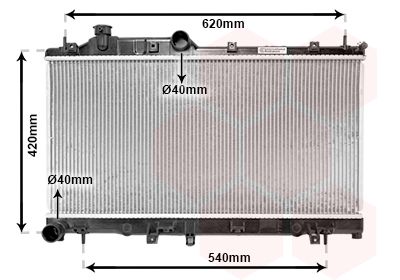 VAN WEZEL Radiators, Motora dzesēšanas sistēma 51002065